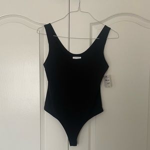 NWT Leith Black Bodysuit Size Medium